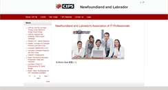 Desktop Screenshot of nl.cips.ca