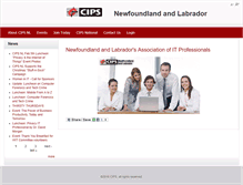 Tablet Screenshot of nl.cips.ca